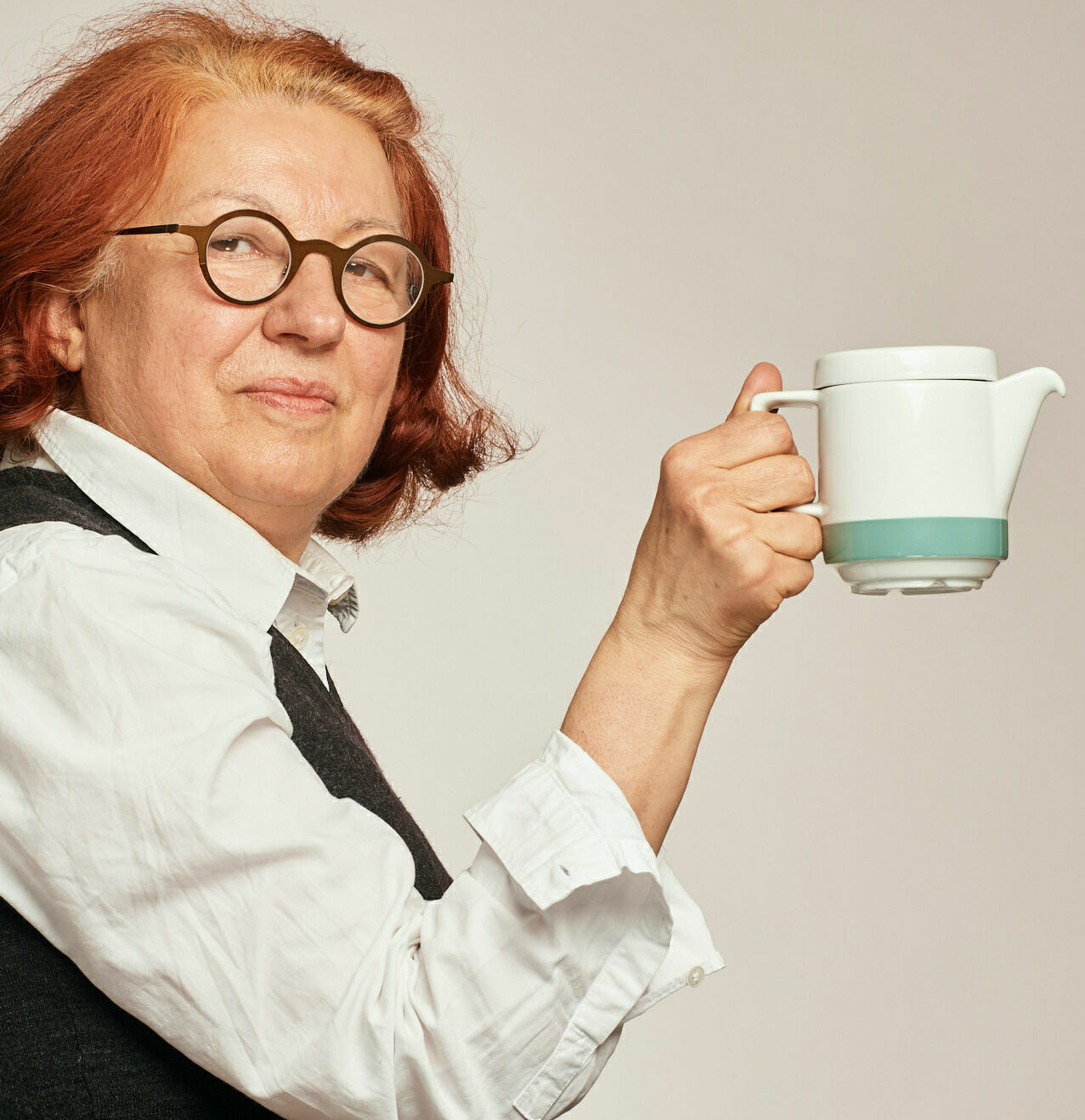 Ludmila aus Schwerin kennt die Vorteile des Mitropa-Kännchens: Ein Exempel für die Gute Form von der DDR Gestalterin Margarete Jahny.